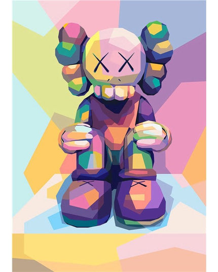 Abstract Illusions Kaws Canvas Print - Eye-Catching Modern Art for Your Wall