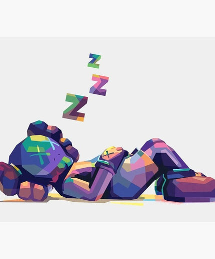 Abstract Illusions Kaws Canvas Print - Eye-Catching Modern Art for Your Wall
