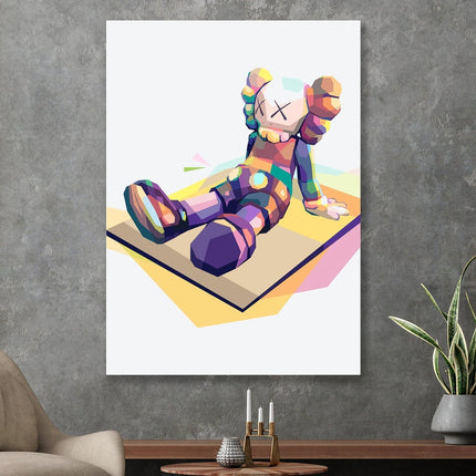 Abstract Illusions Kaws Canvas Print - Eye-Catching Modern Art for Your Wall