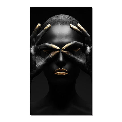 African Beauty: Cuadros Woman Canvas Art Poster 