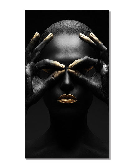 African Beauty: Cuadros Woman Canvas Art Poster 