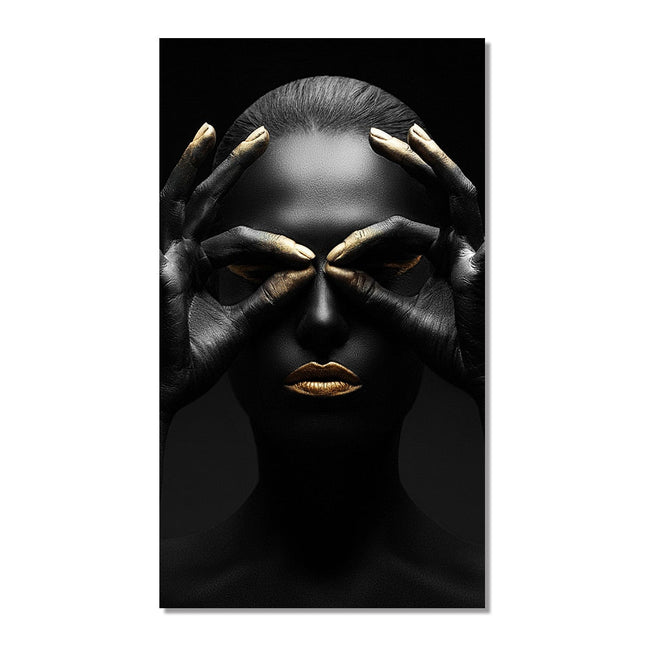 African Beauty: Cuadros Woman Canvas Art Poster 
