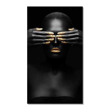 African Beauty: Cuadros Woman Canvas Art Poster 