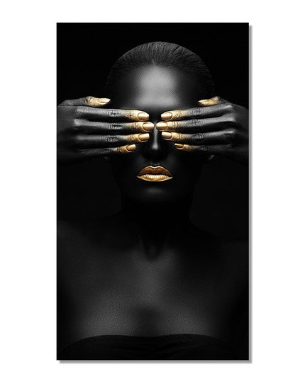 African Beauty: Cuadros Woman Canvas Art Poster 
