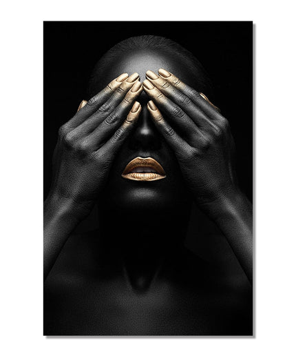African Beauty: Cuadros Woman Canvas Art Poster 