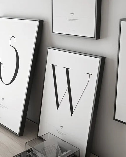 Alphabet of Inspiration: A-Z Quote Words Nordic Love Art Poster 