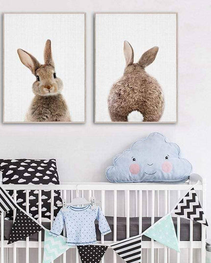 Animal Kingdom Canvas Print - Playful Wall Art for Kids' Rooms