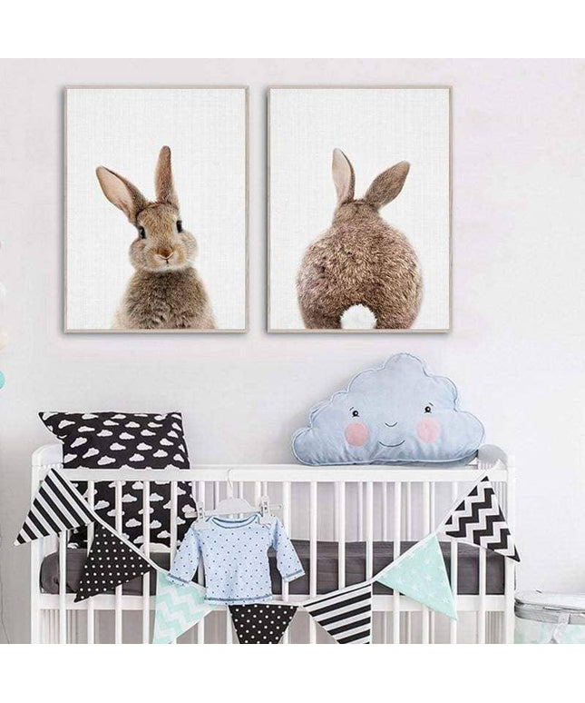 Animal Kingdom Canvas Print - Playful Wall Art for Kids' Rooms