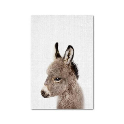 Animal Kingdom Canvas Print - Playful Wall Art for Kids' Rooms
