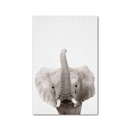 Animal Kingdom Canvas Print - Playful Wall Art for Kids' Rooms