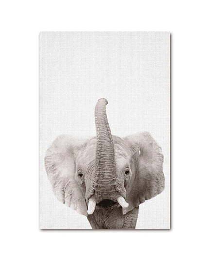 Animal Kingdom Canvas Print - Playful Wall Art for Kids' Rooms
