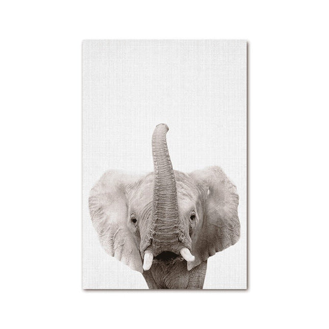 Animal Kingdom Canvas Print - Playful Wall Art for Kids' Rooms