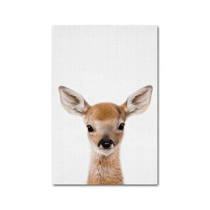 Animal Kingdom Canvas Print - Playful Wall Art for Kids' Rooms