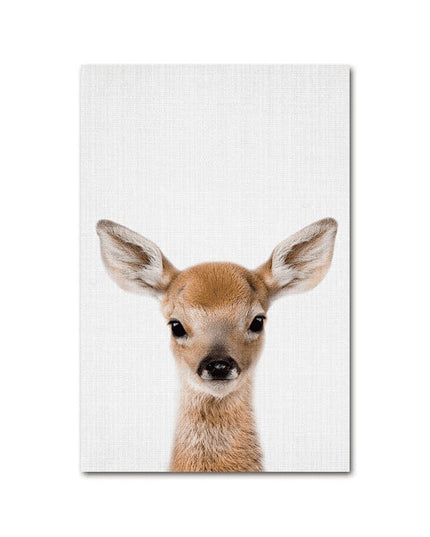 Animal Kingdom Canvas Print - Playful Wall Art for Kids' Rooms