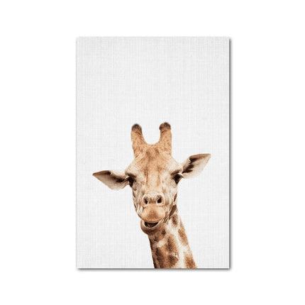 Animal Kingdom Canvas Print - Playful Wall Art for Kids' Rooms