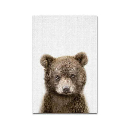 Animal Kingdom Canvas Print - Playful Wall Art for Kids' Rooms