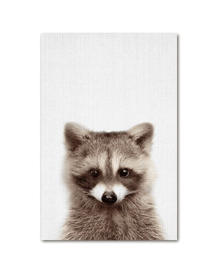 Animal Kingdom Canvas Print - Playful Wall Art for Kids' Rooms