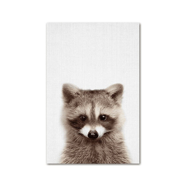 Animal Kingdom Canvas Print - Playful Wall Art for Kids' Rooms
