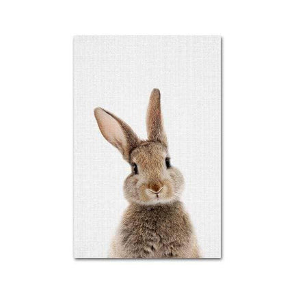 Animal Kingdom Canvas Print - Playful Wall Art for Kids' Rooms
