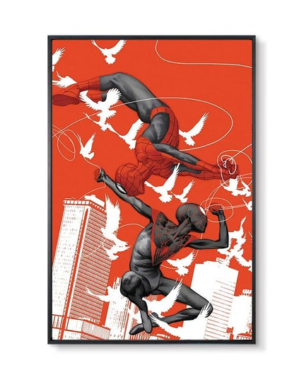Marvel Super Hero Decorative Painting Anime Spider Man Art Poster Retro American Film Mural Home Childrens Room Wall Decor Print 