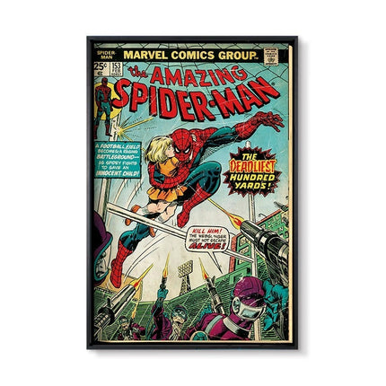 Marvel Super Hero Decorative Painting Anime Spider Man Art Poster Retro American Film Mural Home Childrens Room Wall Decor Print 