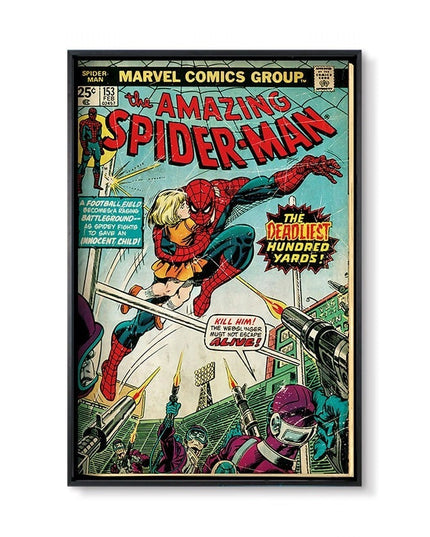Marvel Super Hero Decorative Painting Anime Spider Man Art Poster Retro American Film Mural Home Childrens Room Wall Decor Print 