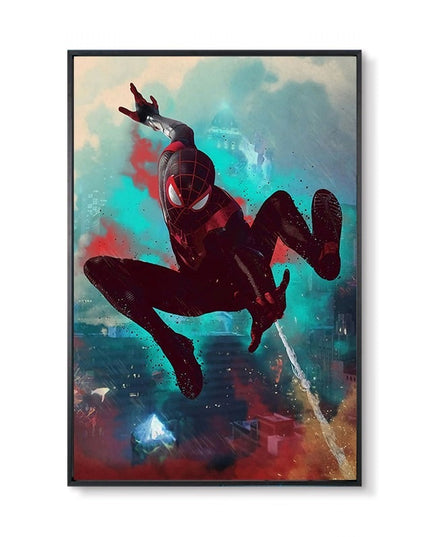 Marvel Super Hero Decorative Painting Anime Spider Man Art Poster Retro American Film Mural Home Childrens Room Wall Decor Print 
