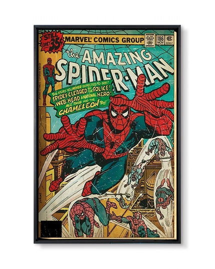 Marvel Super Hero Decorative Painting Anime Spider Man Art Poster Retro American Film Mural Home Childrens Room Wall Decor Print 