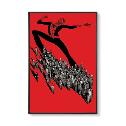 Marvel Super Hero Decorative Painting Anime Spider Man Art Poster Retro American Film Mural Home Childrens Room Wall Decor Print 