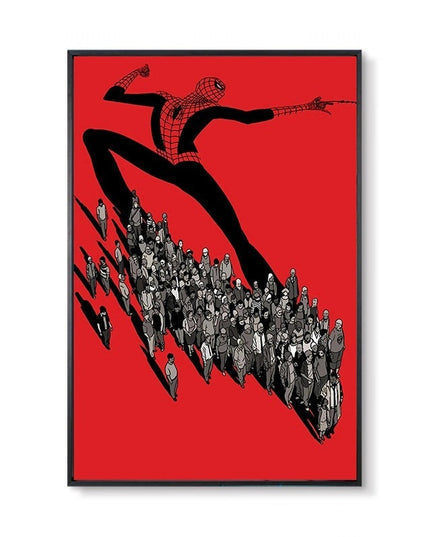 Marvel Super Hero Decorative Painting Anime Spider Man Art Poster Retro American Film Mural Home Childrens Room Wall Decor Print 