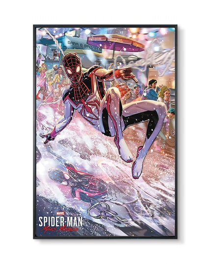 Marvel Super Hero Decorative Painting Anime Spider Man Art Poster Retro American Film Mural Home Childrens Room Wall Decor Print 