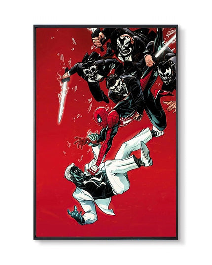 Marvel Super Hero Decorative Painting Anime Spider Man Art Poster Retro American Film Mural Home Childrens Room Wall Decor Print 