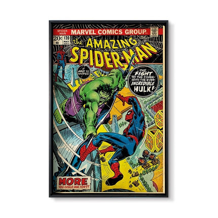 Marvel Super Hero Decorative Painting Anime Spider Man Art Poster Retro American Film Mural Home Childrens Room Wall Decor Print 