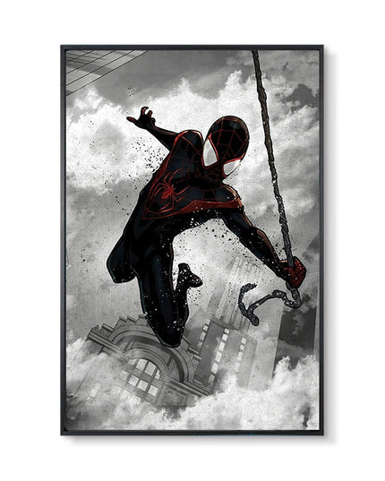 Marvel Super Hero Decorative Painting Anime Spider Man Art Poster Retro American Film Mural Home Childrens Room Wall Decor Print 