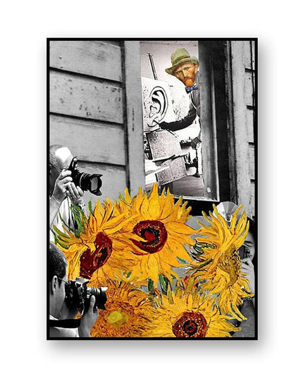 Artistic Selfie: Van Gogh-Inspired Creative Canvas Poster 