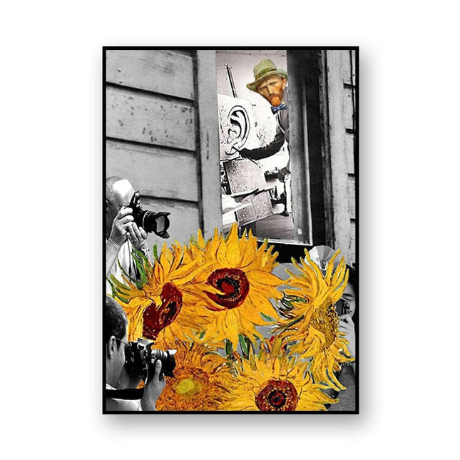 Artistic Selfie: Van Gogh-Inspired Creative Canvas Poster 