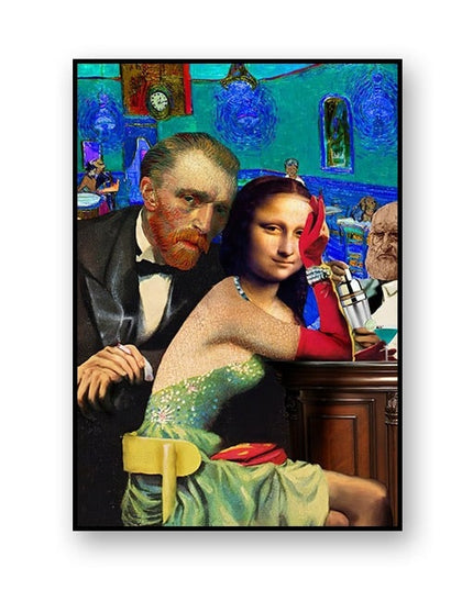 Artistic Selfie: Van Gogh-Inspired Creative Canvas Poster 