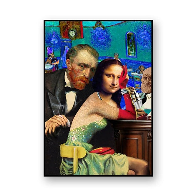Artistic Selfie: Van Gogh-Inspired Creative Canvas Poster 