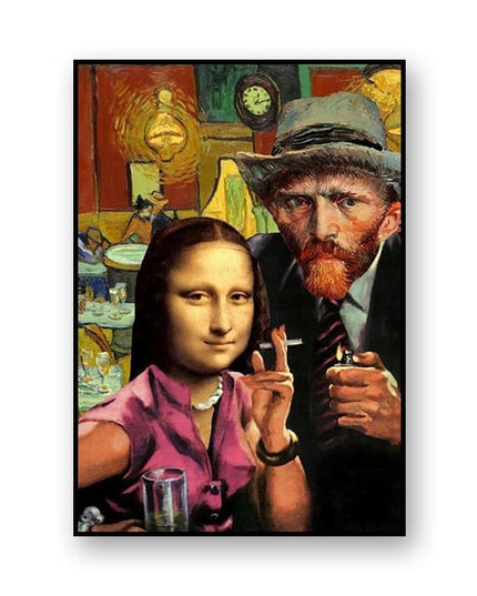 Artistic Selfie: Van Gogh-Inspired Creative Canvas Poster 