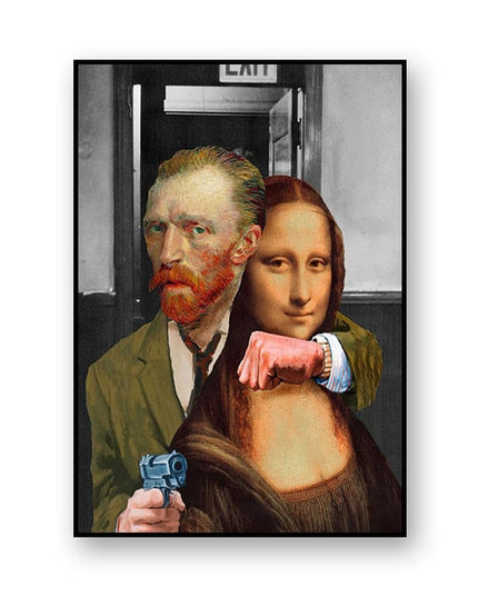 Artistic Selfie: Van Gogh-Inspired Creative Canvas Poster 