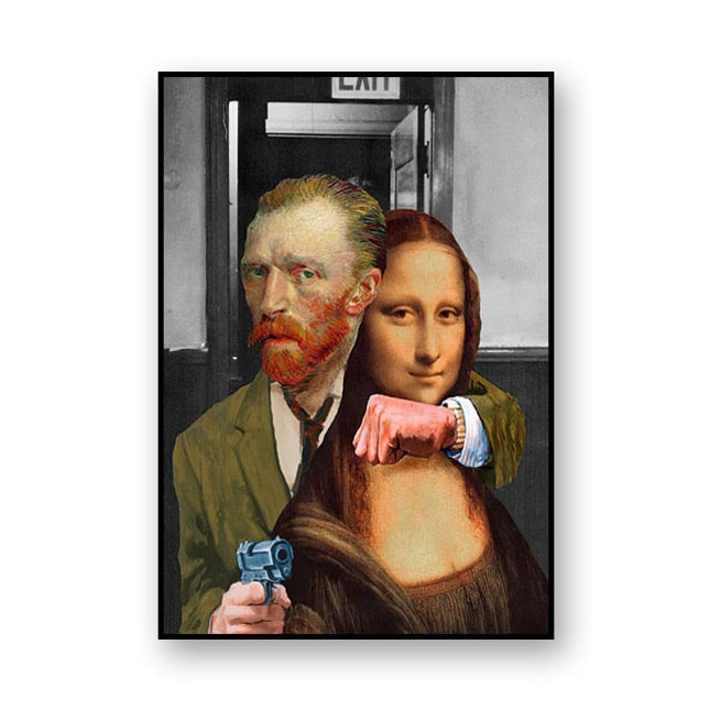 Artistic Selfie: Van Gogh-Inspired Creative Canvas Poster 