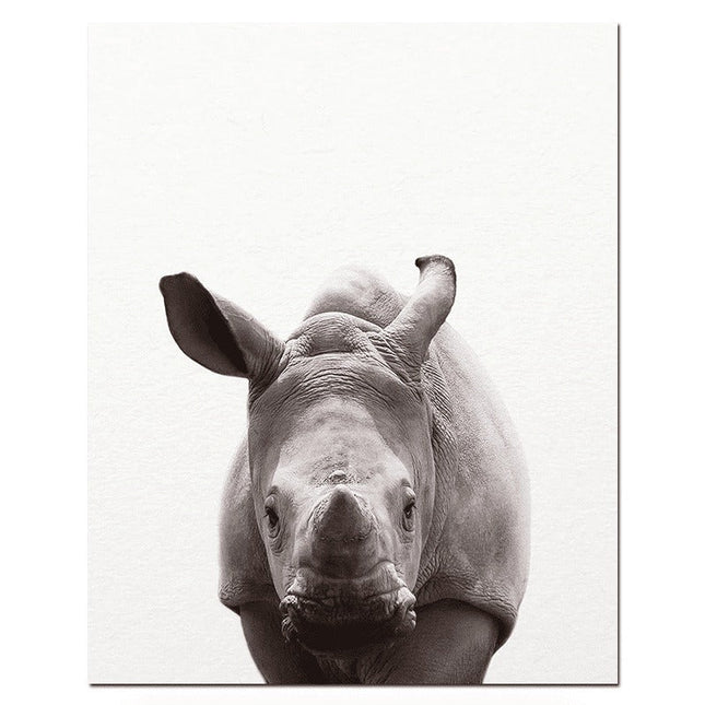 Baby Cute Animals Art Canvas Print - Charming Wall Art for Your Baby's Room
