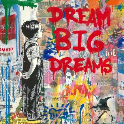 Colorful Pop of Art: Banksy Pop Street Boy Dream - Gallerie Canvas