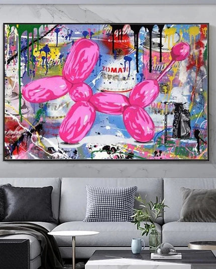 Balloon Dog - Banksy Wall Poster
