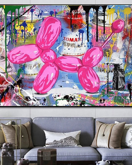 Balloon Dog - Banksy Wall Poster