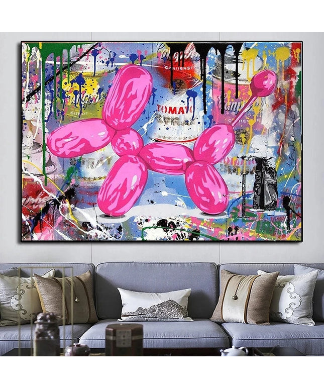 Balloon Dog - Banksy Wall Poster