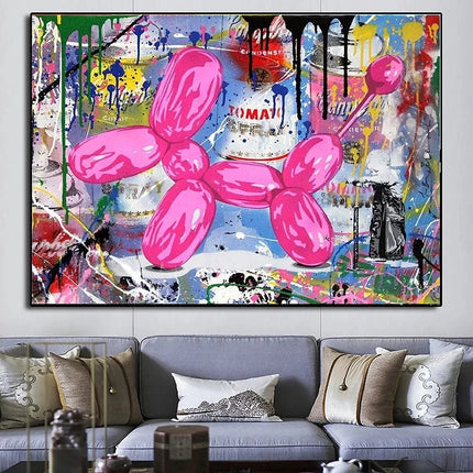 Balloon Dog - Banksy Wall Poster