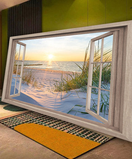Beach Window Wall Poster