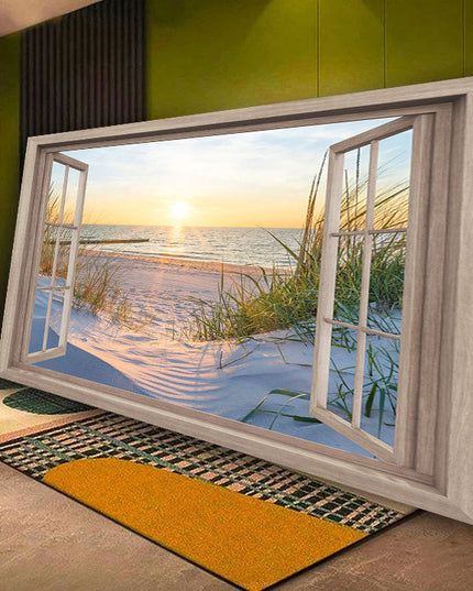 Beach Window Wall Poster