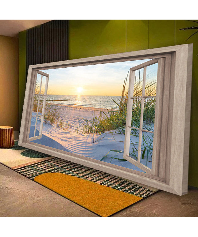 Beach Window Wall Poster